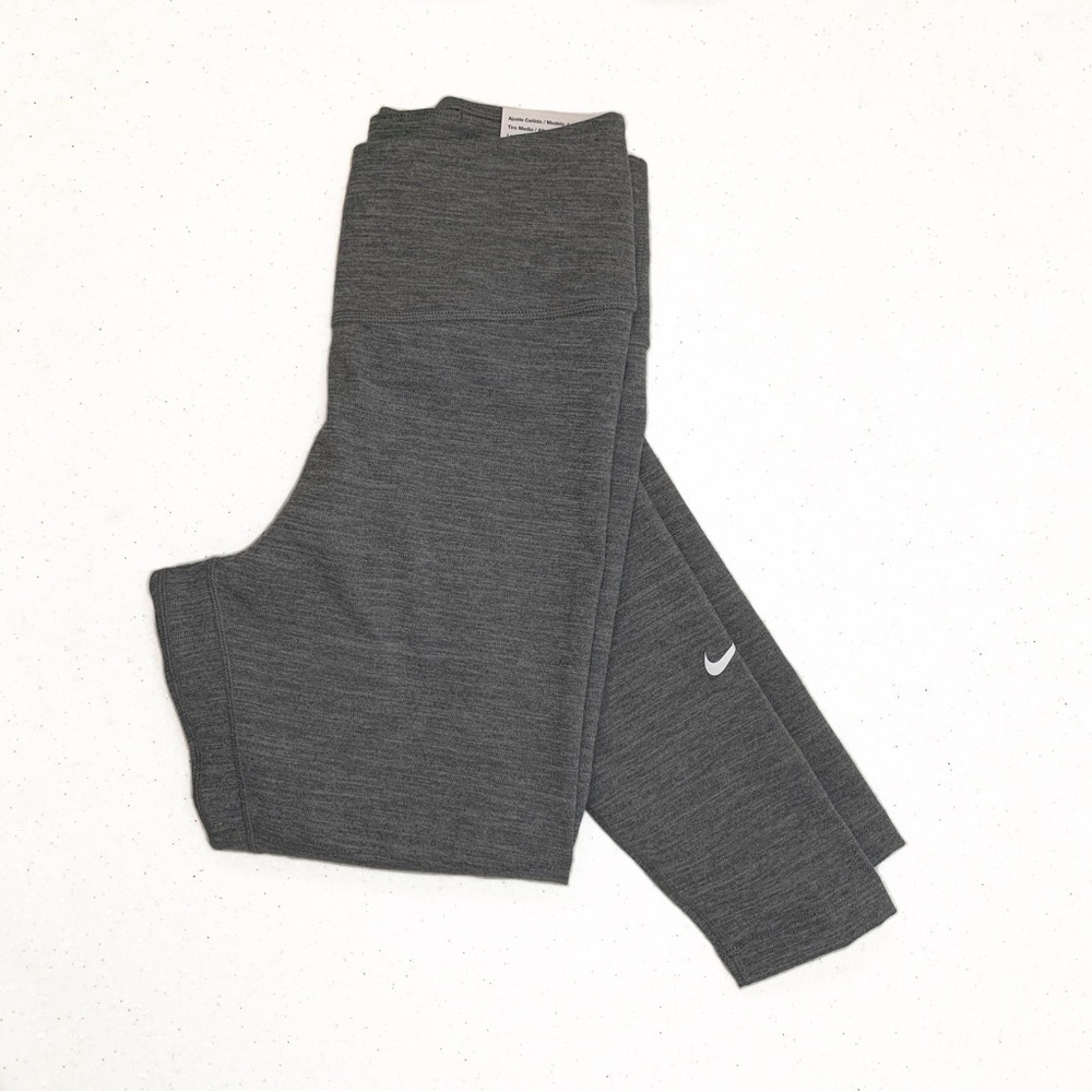 NWT Nike Women's Dri-FIT Mid-Rise Training Tights DD0252-068, Grey size XS